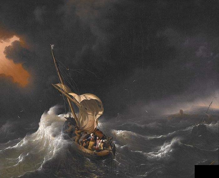 Ludolf Backhuysen Christ in the Storm on the Sea of Galilee France oil painting art